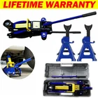 2 Ton Hydraulic Floor Trolley Jack Tonne Lifting with Handle 3 Ton Axel Stand