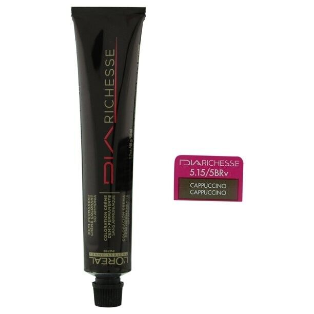 Loreal Dia Richesse 5.15/5BRv Cappuccino Demi-Permanent Cr