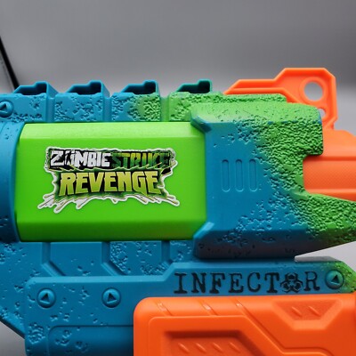 Super Soaker Infector Water Gun Blue Squirt Gun Green Zombie