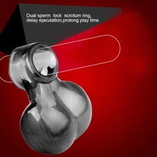 Silicone Ball Ring Scrotum Cage Ball Stretcher For Adult Men Time Delay Bondage