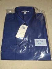 NEW! Biz Collection SH714 MENS METRO LONG SLEEVE SHIRT - M, ROYAL Colour