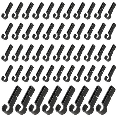 52 Pcs Helmet Clips for Headlamp LED Light Hard Hat Clips Light Hooks
