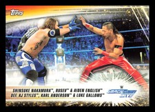 2019 Topps WWE SummerSlam #53 Shinsuke Nakamura, Rusev & Aiden English def.
