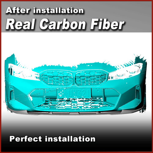 Carbon Frontlippe Frontspoiler Spoilerlippe für BMW G20 LCI M Sport M340i 22-24 - Picture 2 of 13