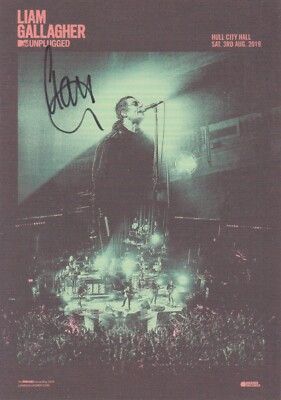 LIAM GALLAGHER SIGNED MTV UNPLUGGED ART CARD AUTOGRAPH AUTO A | eBay