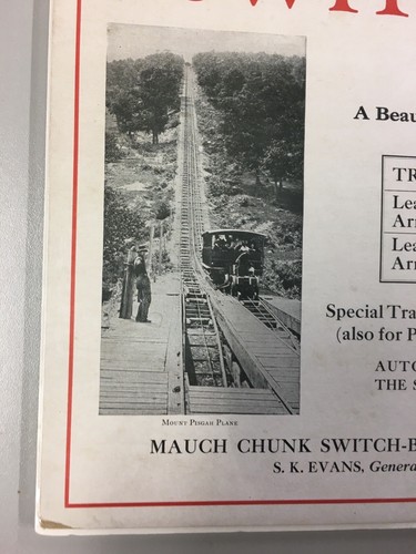Lehigh Valley Railroad Switch Back Mauch Chunk PA. Schild - Bild 3 von 4