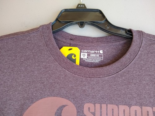 Women's XXL Size 20 Carhartt Short-Sleeve Loose Fit Heavyweight Graphic T-Shirt - Picture 3 of 5