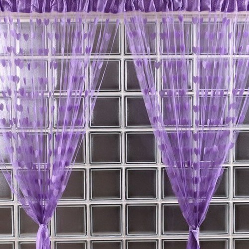 Cute Heart Line Tassel String Door Curtain Window Room Curtain Valance Hot - Picture 10 of 12
