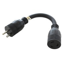Adaptador de herramienta eléctrica flexible NEMA 5-20P a NEMA L5-20R de AC WORKS®