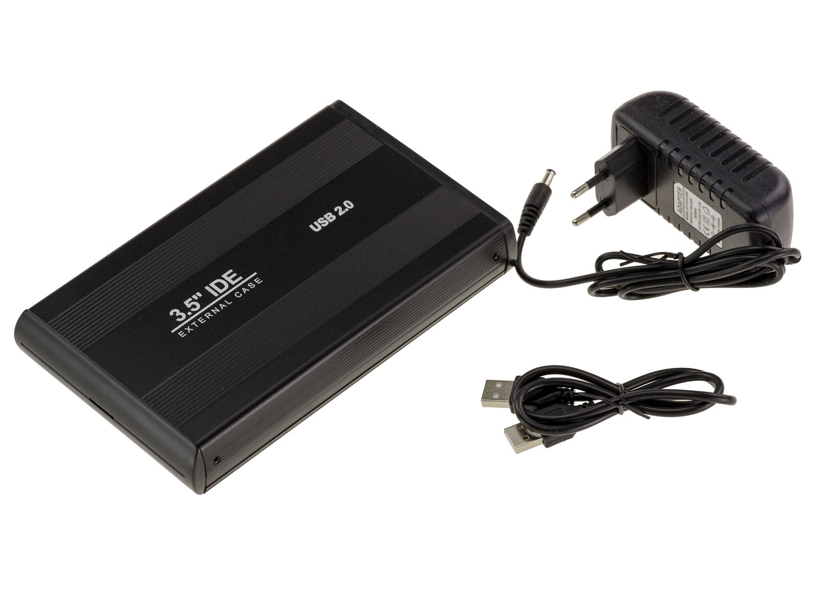 Case Alluminio per Disco Rigido Ide 3.5 " 40 Pin Collegamento USB 2.0 - Nero O