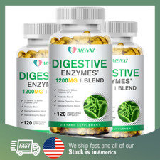 3 Bottles Digestive Enzymes Probiotics Blend , Constipation  Bloating Relief