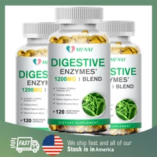 3 Bottles Digestive Enzymes Probiotics Blend , Constipation & Bloating Relief