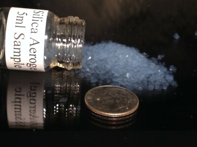 Silica Aerogel 5ml Sample (World s Lightest Solid, Frozen Smoke) 