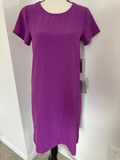 Chelsea28 Women’s Size XS Purple Crepe Shift Dress NWT