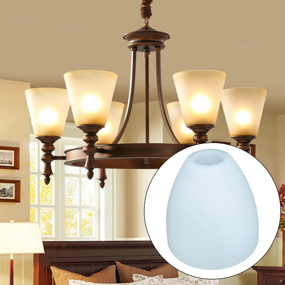 Lamp with hanging shade deals
