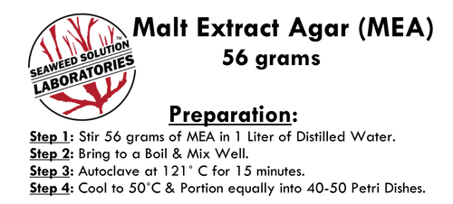 Malt Extract Agar (MEA) 56 grams - Great For Growing Mushrooms! - Yields 1 Liter - Picture 2 of 6
