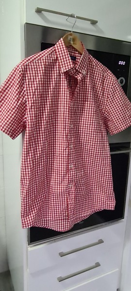 Madison camisa hombre M Hemd Karos Vichy chic camiccia como nueva