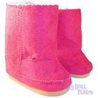 Hot Pink Boots Fur Lined Ewe Winter Shoes fit 18 inch American Girl Doll Clothes