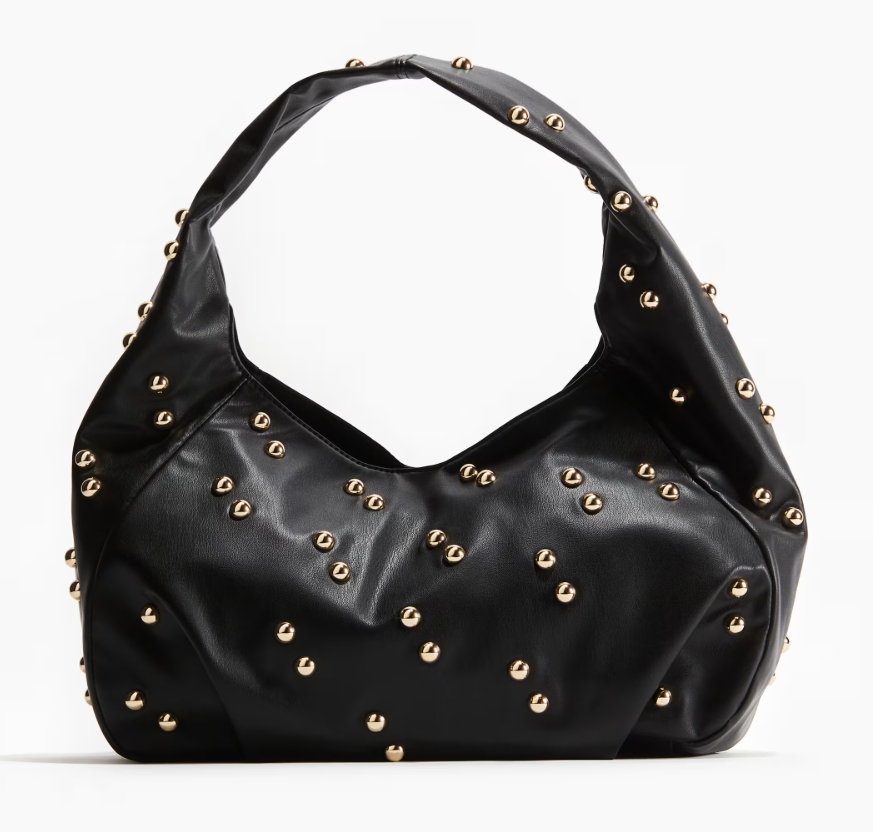 ●ILLIGO● Stud Ornament Hobo Bag Black 25SMBAG02BK MUSINSA | ILLIGO Stud Ornament Hobo Bag Black
