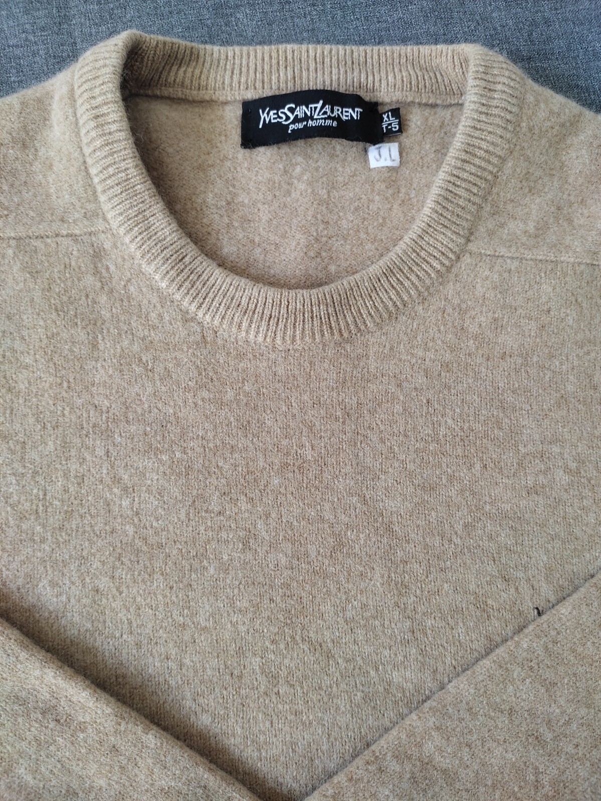 Maglia Yves Saint Laurent Uomo Lana di Agnello XL Girocollo Lusso Designer