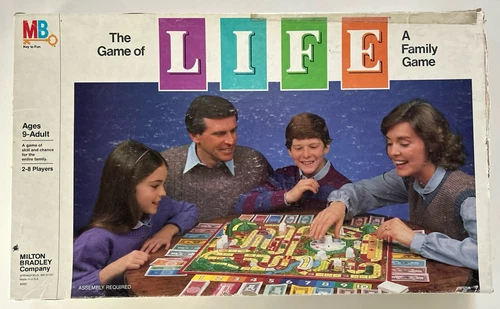 Vintage THE GAME OF LIFE 1985 Board Game by Milton Bradley