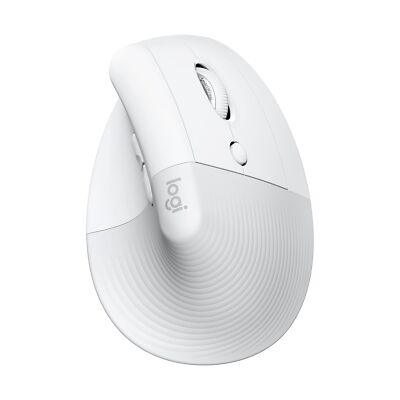 Logitech Lift Vertical Ergonomic Mouse Wireless Bluetooth Off White