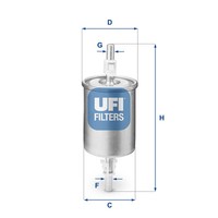 Ufi 31.515.00 Kraftstofffilter FüR Vw Seat Fiat Peugeot MERCEDES-BENZ Opel Saab
