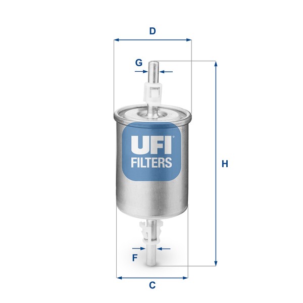 Ufi 31.515.00 Kraftstofffilter FüR Vw Seat Fiat Peugeot MERCEDES-BENZ Opel Saab-image