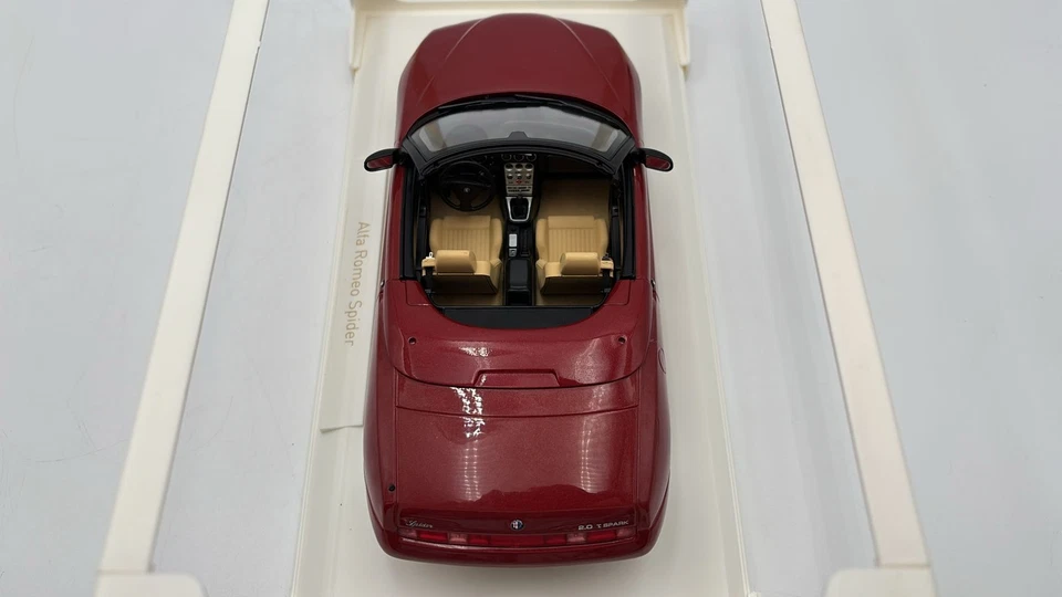  NV187854 Norev Alfa Romeo Spider Red Metallic 1999  Proteo 1/18 - Immagine 3 di 4