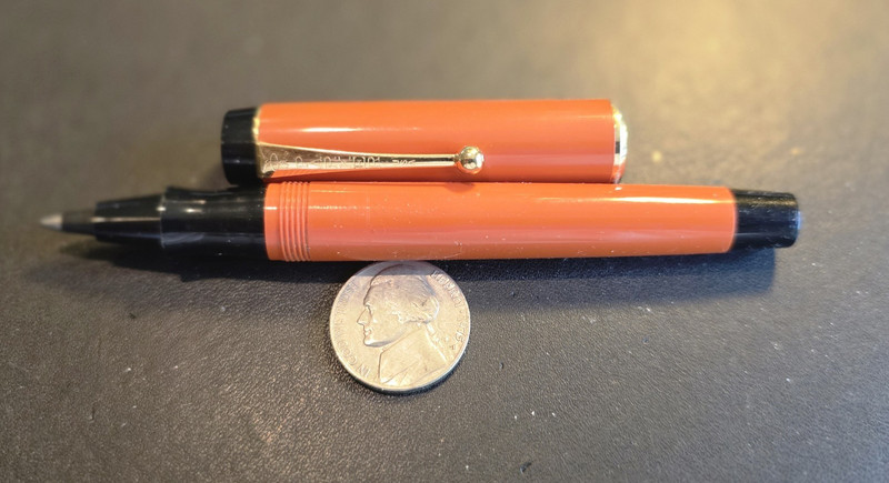 Orange Parker Duofold Ball Point