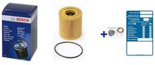 BOSCH Ölfilter + Ölablassschraube für FORD C-MAX FOCUS II GALAXY KUGA I
