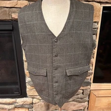 Woolrich gray Cream Sherpa Vest men's size XLTG