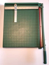 Premier Photo Materials Co paper trimmer cutter 12 x 12 inches guillotine green