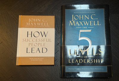 John C Maxwell Leadership Book Lot 2 5 Levels of Leadership & How Successful Peo