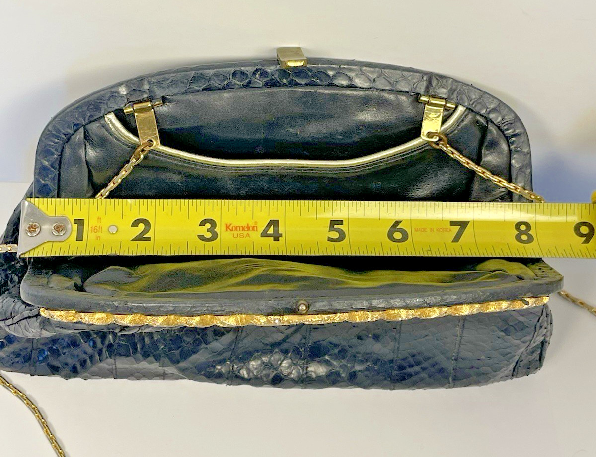 Neiman Marcus Morris Moskowitz Python Rhinestone … - image 15