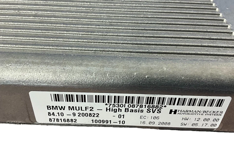 BMW X5 2009 módulo de control de comunicación Bluetooth 6434AMULF2 OEM Foto 3 de 4