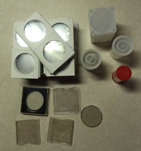 Lot of 115 Unused 1.5" Coin Flips, Coin Tubes & Other Coin Collecting Supplies