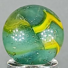 Vintage Peltier Rainbo Marble .59 Inches Mint Condition Combined Shipping