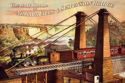 Nautilus Wooden Puzzles: Niagara Falls Railway & Suspension Bridge (401 Pieces)
