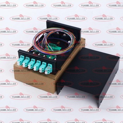 Fiber Optic Terminal Box 12 core LC MM OM3 adapter pigtail 6 Ports Patch Panel