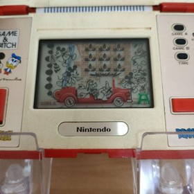 Nintendo Game & Watch Mickey & Donald Console Red Tested Used 1980 Japan Retro