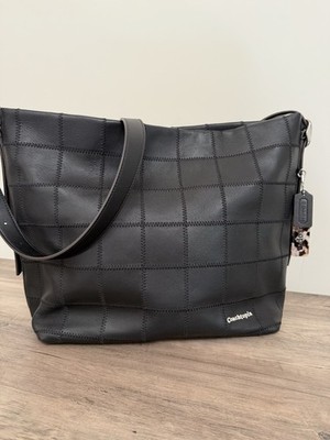 Coachtopia Alter Ego Hobo Bag Black Leather Crossbody Shoulder Coach Rare CX220