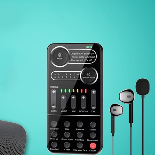 Portable Voice Changer BT 5.3 Multifunctional Effects Handheld Mini Live Soun CB - Afbeelding 19 van 24