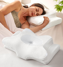 Clinical-Level Relief Cervical Neck Pillow for Sleeping, Ergonomic for Back Stom
