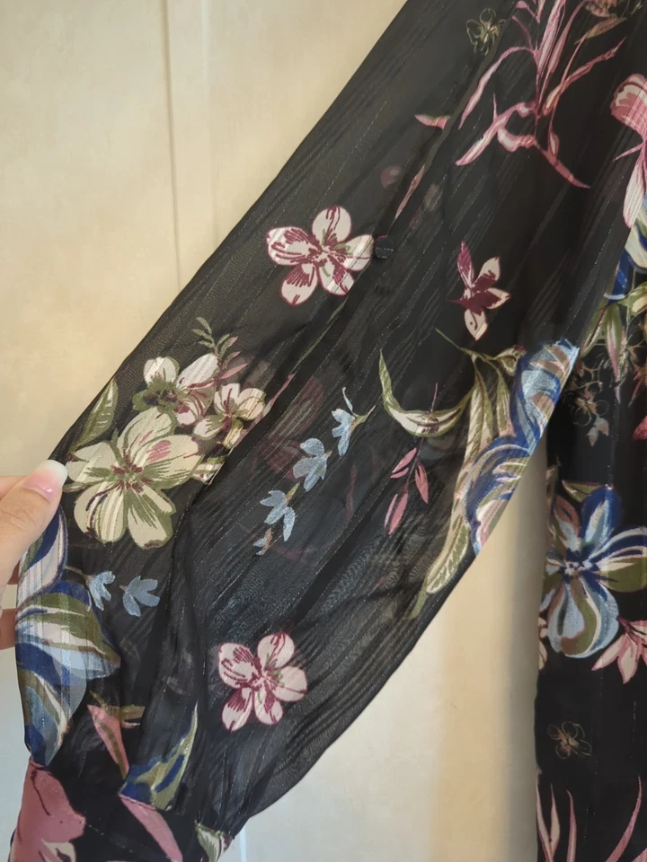 Женская блузка с длинным рукавом с цветочным узором Lane Bryant размер 18/20 - Изображение 4 из 4