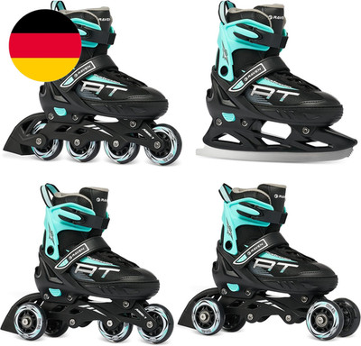 RAVEN Profession 4In1 Inlineskates Triskates Rollschuhe Schlittschuhe Inliner Fü