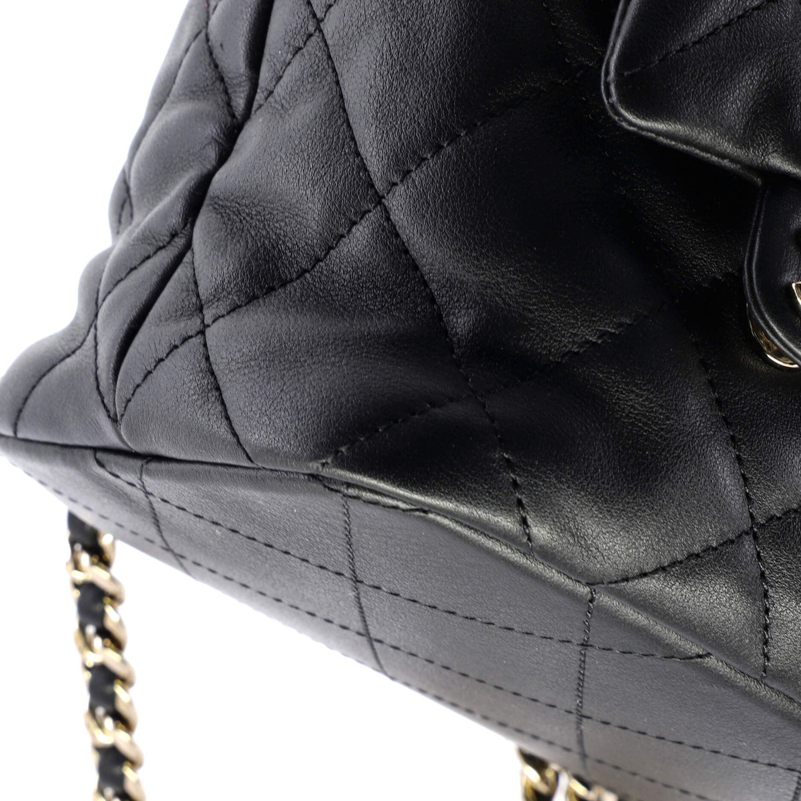 Chanel Double Pocket Drawstring Backpack Quilted … - image 6