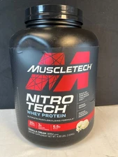 MuscleTech Nitro Tech 3G Creatine Monohydrate Vanilla Cream Whey Protein Powder