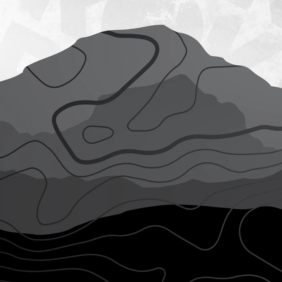 Calcomanías a rayas laterales compatibles con Toyota 4Runner envoltura topográfica de montaña Foto 3 de 4