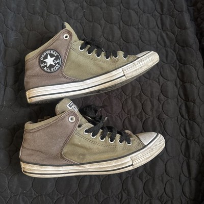 AUTHENTIC MENS (8) DARK GREY CONVERSE CHUCK TAYLOR ALL STAR HIGH TOP SNEAKERS NR